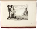 George Collot | Voyage dans l'Amérique septentrionale, Paris, 1826, atlas volume, red three-quarter morocco