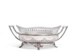 A silver and crystal bowl, Bolin, Moscow, 1908-1817