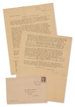 Hemingway, Ernest | Typed letter signed to Arnold Gingrich, a blunt appraisal of Joyce, Pound, Stein, and others