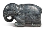 A gray jade 'elephant', Qing dynasty, 19th century