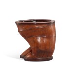 A natural-form bamboo brushpot, Qing dynasty 清 竹雕隨形筆筒