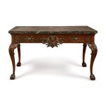 A GEORGE III STYLE MAHOGANY SIDE TABLE, LATE 19TH CENTURY