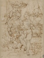 Recto: The Holy Family with St. John the Baptist Verso: Calculations