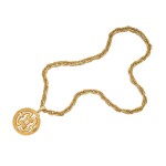 Gold Pendant, Van Cleef & Arpels, and Gold Longchain