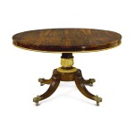 A REGENCY GILT BRONZE-MOUNTED ROSEWOOD AND PARCEL GILT BREAKFAST TABLE, CIRCA 1815