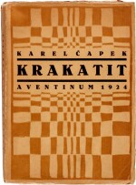 Čapek | Krakatit, Prague, 1924, original decorative wrappers