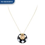 Van Cleef & Arpels | Onyx and Mother-of-Pearl Pendant-Necklace     