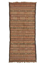 An Anatolian Cicim together with an Azerbaijan kilim and an Indian Dhurrie , early 20th century