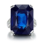 Sapphire and diamond ring,