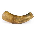 American Carved Erotica Engraved Powder Horn, Early 19th Century