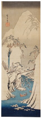 UTAGAWA HIROSHIGE (1797-1858) THE FUJI RIVER IN SNOW, EDO PERIOD (19TH CENTURY)