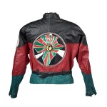 Afrika Islam's custom Zulu Nation leather jacket, [ca. 1987]