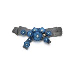 Part of bomb shell and titanium brooch, 'forget me not brooch', Stanislav Drokin
