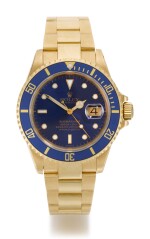 ROLEX | SUBMARINER, REFERENCE 16618, YELLOW GOLD WRISTWATCH WITH DATE AND BRACELET, CIRCA 1999