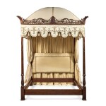A George III Style Mahogany Four-Poster Canopy Bed