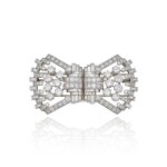 Diamond 'Papillon' Double Clip-Brooch, Paris