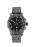 ZENITH | PILOT, REF 03.2410.4010 STAINLESS STEEL CHRONOGRAPH WRISTWATCH WITH DATE AND BRACELET CIRCA 2012