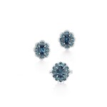Alexandrite and Diamond Ring and Pair of Earrings | 1.78, 1.41 及 1.24克拉 天然「巴西」未經處理亞歷山大變色石 配 鑽石 戒指及耳環套裝