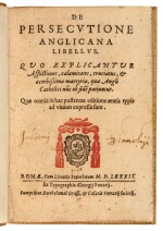 [PARSONS] | De persecutione Anglicana libellus, Rome, 1582, later vellum