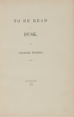 Dickens, To Be Read at Dusk, 1852 [1891], Wise forgery