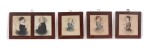 Group of Five Miniature Portraits of the Pomeroy Family
