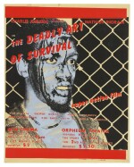 [CHARLIE AHEARN] "The Deadly Art of Survival", 1979. Original handpainted silkscreen movie poster.