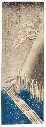 UTAGAWA HIROSHIGE I (1797–1858), WINTER: SNOW ON THE SUMIDA RIVER (FUYU, SUMIDAGAWA NO YUKI) | EDO PERIOD, 19TH CENTURY 