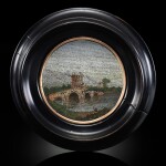 Italian, Roman, early 19th century | Roundel with a bridge