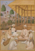 Prince Dara Shikoh with a group of holy men, attributed to Govardhan, India, Mughal, circa 1635-40