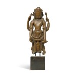 A bronze figure of Vishnu, Nepal, 14th century 