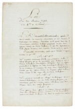 George Jacques Danton | Document signed, ending the employment of Swiss Regiments in the service of France, 1792