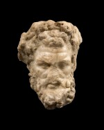 A Roman Marble Head of Herakles, circa 2nd Century A.D. 