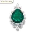  Harry Winston | Very Important Emerald and diamond brooch/pendant combination, circa 1970 | 海瑞溫斯頓 | 祖母綠配鑽石別針/吊墜組合，約1970年