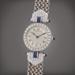 Reference 8241 | A white gold, sapphire and diamond-set wristwatch with bracelet, Circa 2000