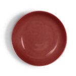 A copper-red-glazed dish, Mark and period of Qianlong | 清乾隆 紅釉盤 《大清乾隆年製》款
