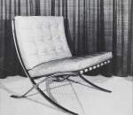 Barcelona chair, in Stainless Steel & Leather, 1928