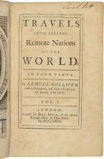 SWIFT, JONATHAN | Travels into Several Remote Nations of the World ... by Lemuel Gulliver. London: Benj. Motte, 1726