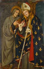 Saint Louis of Toulouse and another male saint