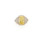 JB Star | Fancy Intense Yellow Diamond and Diamond Ring