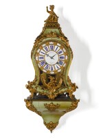A Louis XV gilt-mounted 'corne verte' bracket clock, Seugnot, Paris, circa 1760, circa 1760,