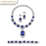 Jahan | Important sapphire and diamond parure | Jahan | 藍寶石配鑽石首飾套裝