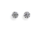 A Pair of 0.52 and 0.51 Carat Round Diamonds, F Color, SI1 and SI2 Clarity