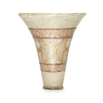 A Mamluk enamelled glass beaker, Egypt or Syria, 13th century
