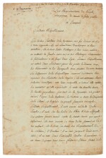 Robespierre | Signed manuscript copy of a message to the army on Republican victories, 1793