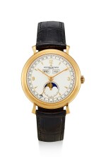 VACHERON CONSTANTIN | REFERENCE 37150, A YELLOW GOLD TRIPLE CALENDAR WRISTWATCH WITH MOON PHASES, CIRCA 1998