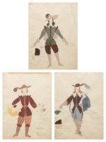  Three Costume Designs for The Sleeping Princess | Trois projets de costumes pour La Princesse Endormie