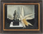 Corn and statue Maïs et statuette