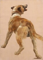Study of the Dog of Homѐre et son guide