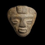 Preclassic stone head, Guerrero/Central Highlands, Mexico, Late Preclassic, circa 300/100 BC
