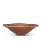 A persimmon-glazed conical bowl, Northern Song dynasty 北宋 柿釉斗笠盌